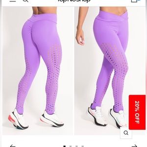 Canoan legging laser cut size S color is LiGHT PINK